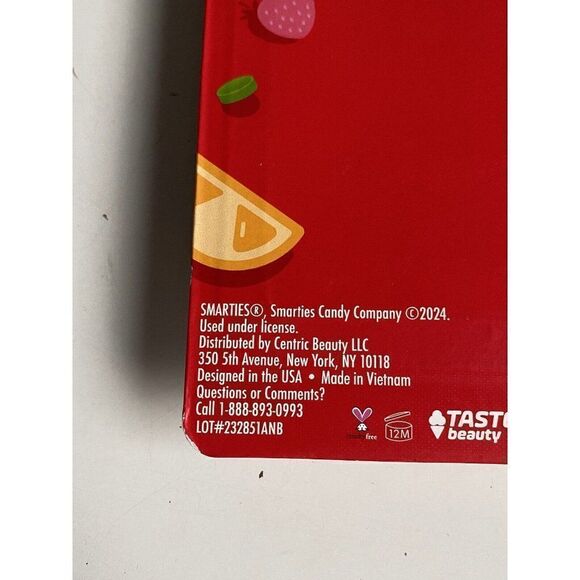 8 Pack TASTE BEAUTY SMARTIES FLAVORED Lip Balms Assorted Fruit Flavors NEW - Picture 13 of 14